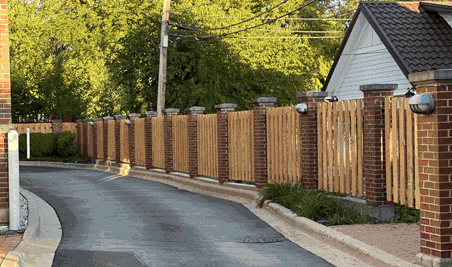 shadowbox commercial fence